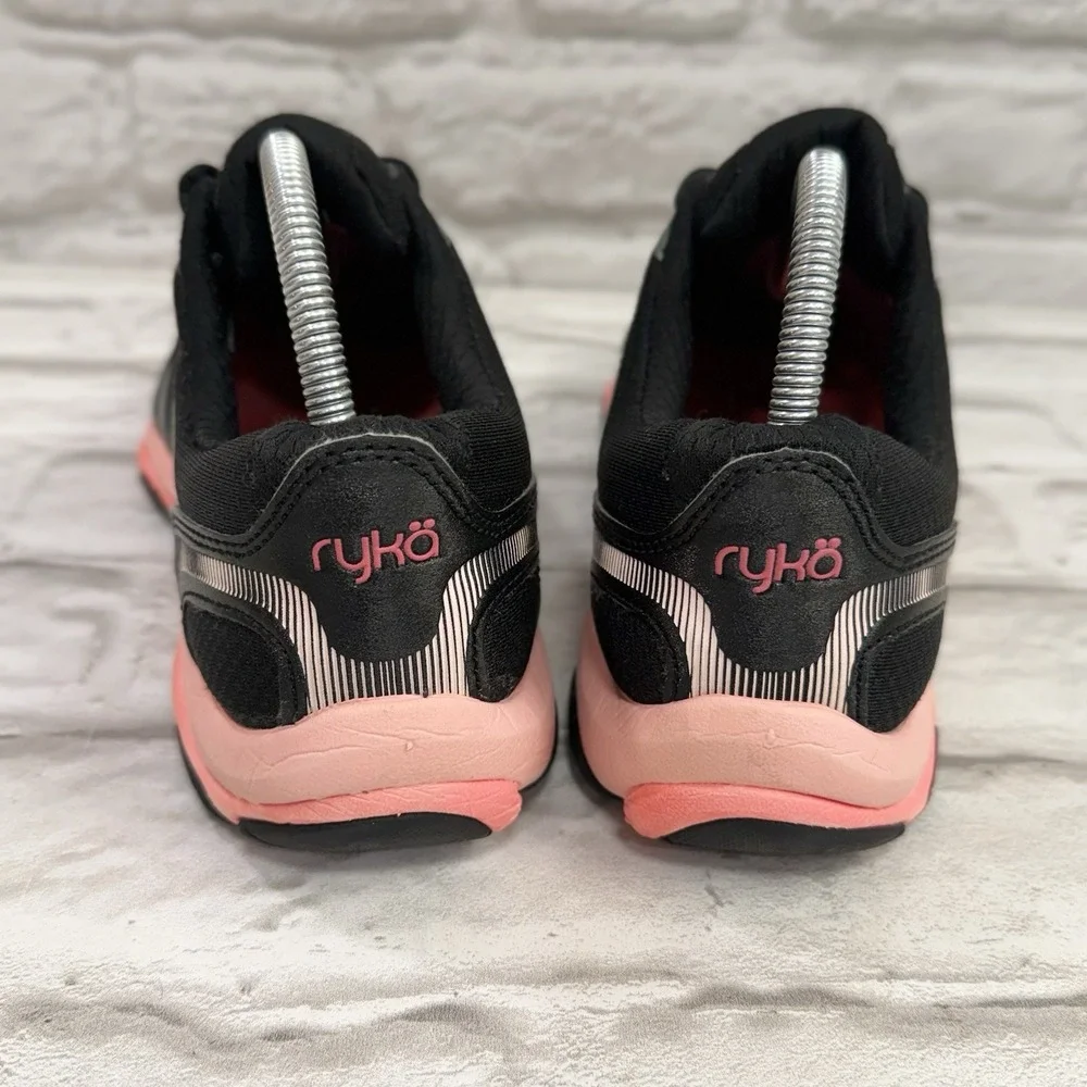 Ryka Influence Cross Training Athletic Shoes Black Pink Woman's 9.5 W‎ Nice!!